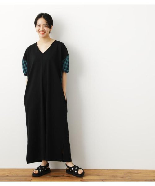 Web限定 異素材スリーブマキシワンピースwl ロデオクラウンズワイドボウル Rodeo Crowns Wide Bowl Magaseek