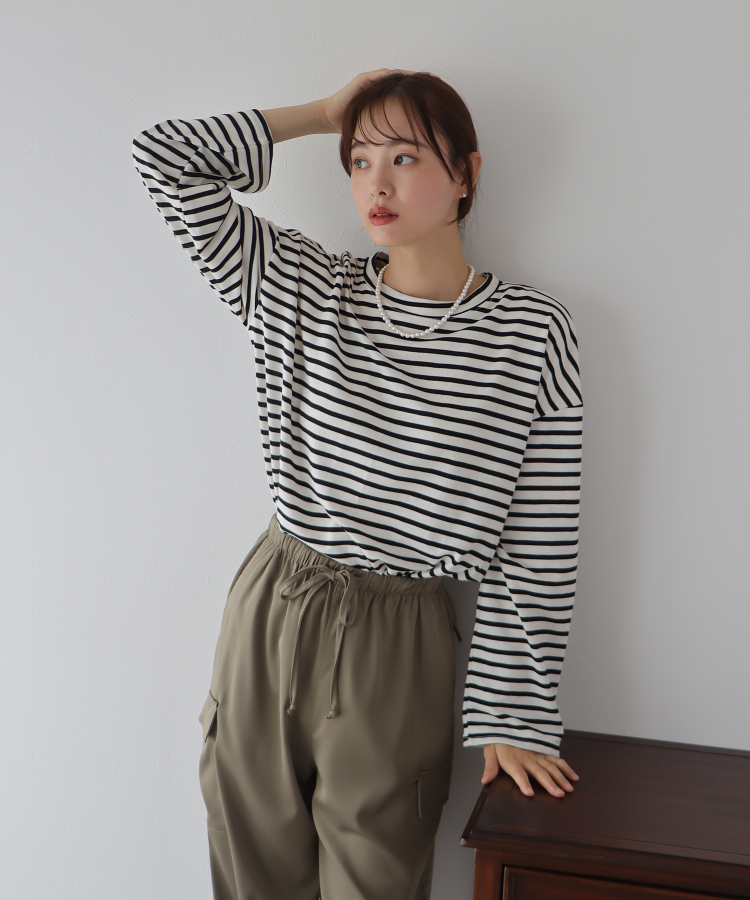 ブルーイースト(BLUEEAST) |ボーダー&無地カットソー ロンT