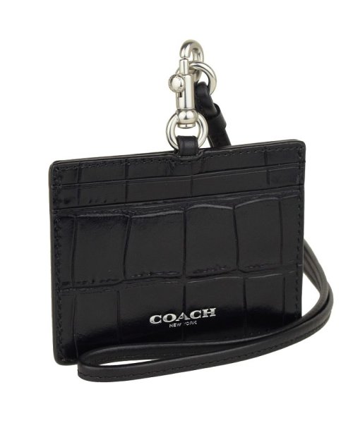 COACH(コーチ)/【Coach(コーチ)】Coach コーチ ネックストラップ カードケース/ブラック