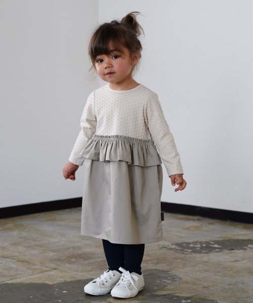 ドット天竺 コットンブロード 長袖 ひざ下丈ワンピース レディースファッション 阪急百貨店公式通販 Hankyu Fashion