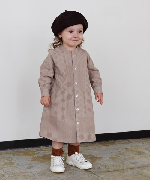 ドットパッチワークジャガード ひざ下丈 シャツワンピース レディースファッション 阪急百貨店公式通販 Hankyu Fashion