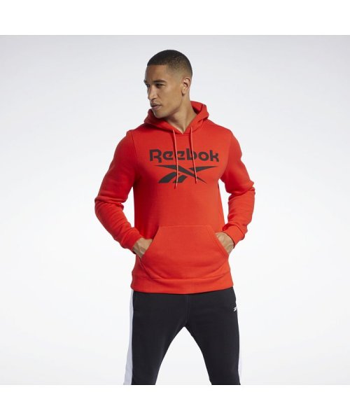 Reebok(リーボック)/トレーニング エッセンシャルズ ビッグ ロゴ フーディー / Training Essentials Big Logo Hoodie/レッド