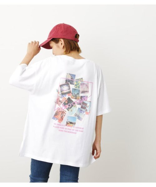 RODEO CROWNS WIDE BOWL(ロデオクラウンズワイドボウル)/(WEB限定)ビッグPHOTO TシャツWL/WHT