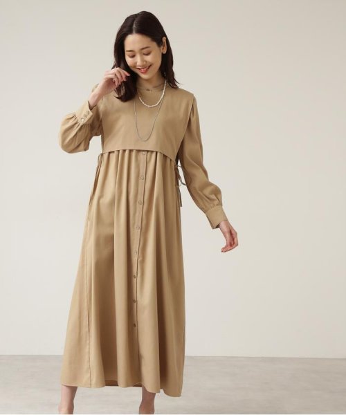 セール ビブレイヤードワンピース ナチュラルビューティーベーシック Natural Beauty Basic Magaseek