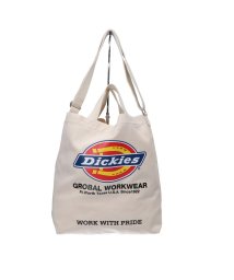 MAISON mou(メゾンムー)/【DICKIES/ディッキーズ】DK LOGO TC CANVAS 2WAY SHOULDER BAG/ホワイト