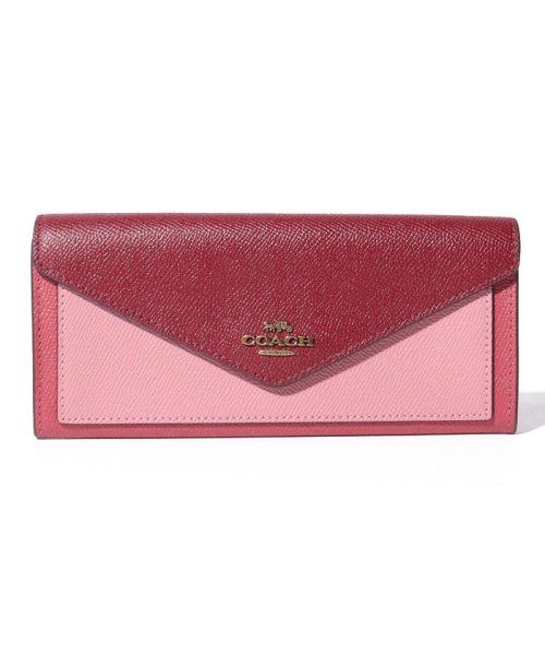 COACH(コーチ)/【COACH】コーチ 12122 GMEHY 二つ折り長財布/REDMULTI