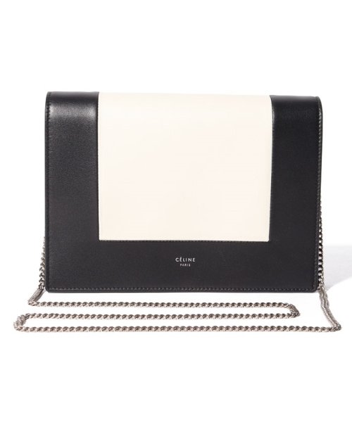 CELINE(セリーヌ)/【CELINE　】セリーヌ 10777 3AO4 01WB ショルダー クラッチ バッグ/BLACK/IVORY