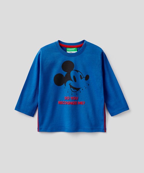 セール】【Disney(ディズニー)コラボ】キッズミッキーマウスプリント長袖Tシャツ・カットソーB(504208849) | ユナイテッド カラーズ  オブ ベネトン ボーイズ(BENETTON (UNITED COLORS OF BENETTON BOYS)) - MAGASEEK