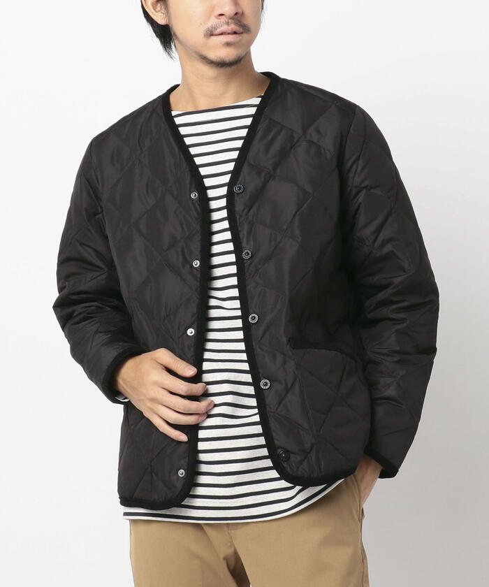 【TAION/タイオン】PIPING V NECK DOWN CARDIGAN #TAION-101C1