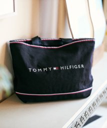 TOMMY HILFIGER(トミーヒルフィガー)/【オンライン限定】ショッパーキャンバストートバッグ/ブラック