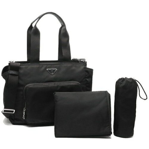 セール プラダ マザーズバッグ トートバッグ ショルダーバッグ ヴェラ トライアングルロゴ ブラック レディース Prada 1bg102 Rv44 Ooo F0002 プラダ Prada Magaseek