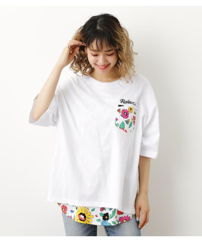 【セール】Flower full bloomタンク&Tシャツセット(504216706 