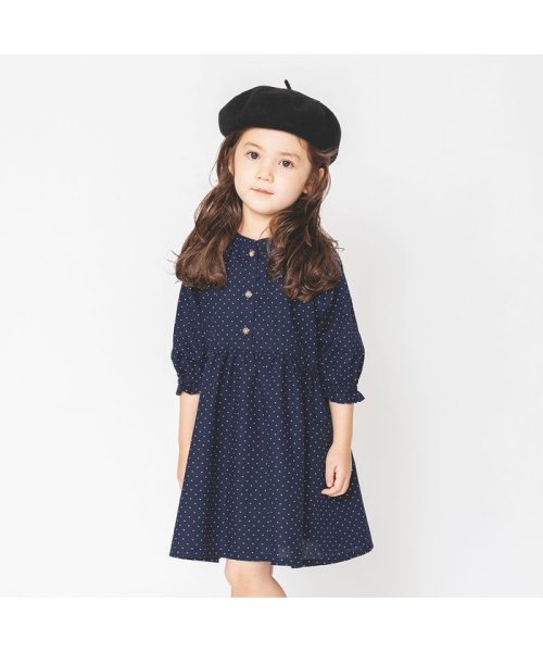 セール ブランシェス Branshes 無地 ドット柄7分袖ワンピース Magaseek セール ブランシェス Branshes 無地 ドット柄7分袖ワンピース Magaseek