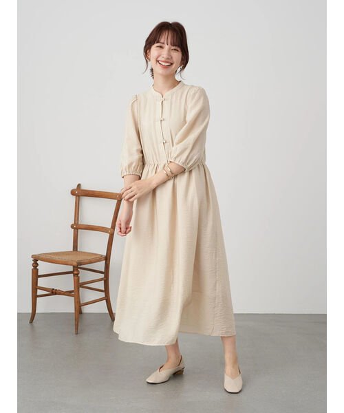 セール チャイナ風シアーワンピース アースミュージック エコロジー Earth Music Ecology Magaseek