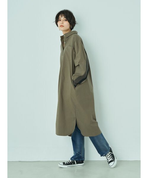 P リブmixシャツワンピース イェッカ ヴェッカ Yecca Vecca Magaseek