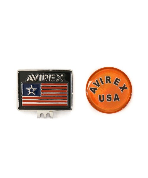 AVIREX GOLF(アヴィレックス ゴルフ)/アヴィレックスゴルフ マーカー AVIREX GOLF マグネット キャップ ロゴ セット メンズ レディース AVXBA1－85MK/オレンジ