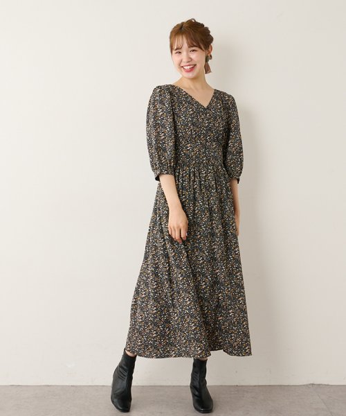 セール 花柄vネックワンピ ナイスクラップ アウトレット Nice Claup Outlet Magaseek