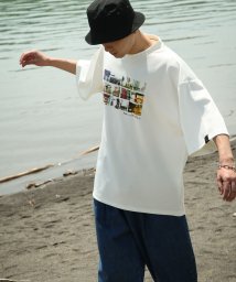 Nilway(ニルウェイ)/【pc21001】Nilway Pledge別注 プリントシルケットポンチビッグTシャツ 2021SUMMER/ホワイト系2