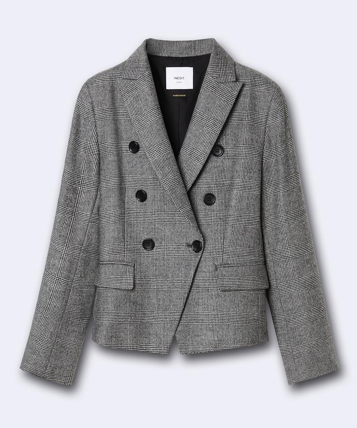 ロロピアーナ/ダブルセットアップスーツ/グレンチェック ロロピアーナ/ダブルセットアップスーツ/グレンチェック セール