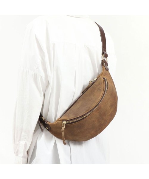 スロウ ボディバッグ SLOW kudu leather－fanny pack クーズー 本革 レザー 横型 斜めがけ コンパクト 日本製 300S130J ボディバッグ・ウエストポーチ Z1767575702(13552円)