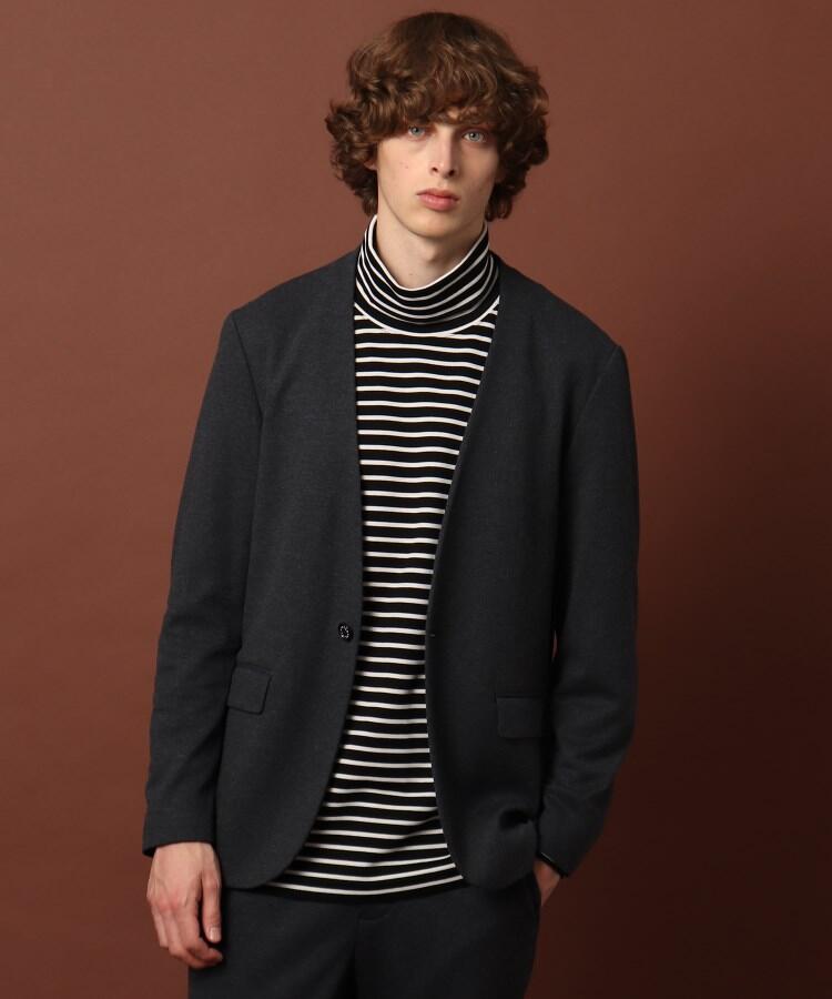 セール ウールブレンド ノーカラーリラックスジャケット ドレステリア Dressterior Magaseek