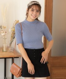 ニット セーター 半袖 ブルー ネイビー 青色 のファッション通販 Magaseek
