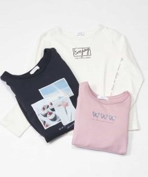 a.v.v(KID'S)(アー・ヴェ・ヴェキッズ)/[100－130]【毛玉になりにくい】アソートプリントTシャツ/ネイビー