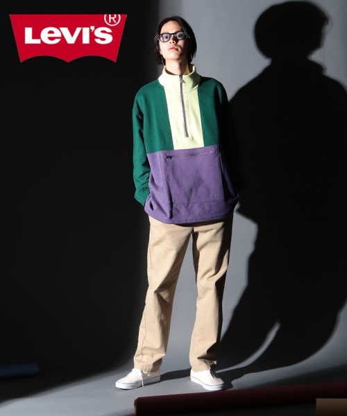 LEVI’S OUTLET(リーバイスアウトレット)/NEW 1/4 ZIP POP OVER NATURE BLOCK LOGAN/マルチ