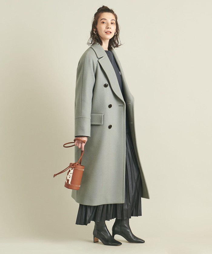 ユナイテッドアローズ メルトン レディースPコート ビューティーアンド