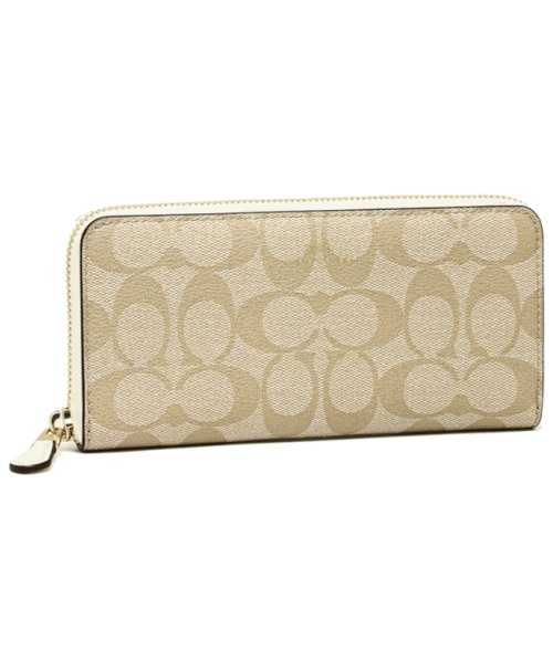 コーチ 財布 長財布 アウトレット レディース Coach F Imdqc ライトカーキ ホワイト コーチ Coach Magaseek