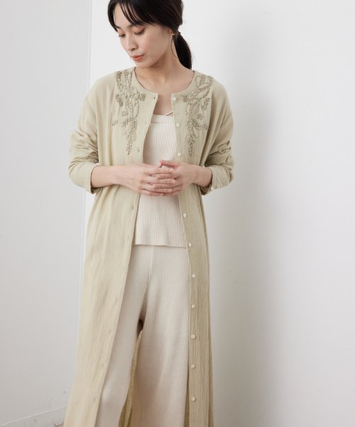 セール 春まで使える イナホ刺繍ロングワンピース サロン アダム エ ロペ サロン アダム エ ロペ Magaseek