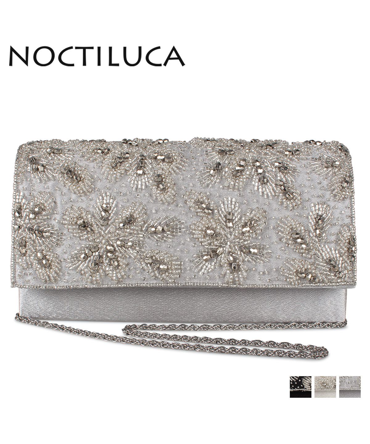 ノクチルカ NOCTILUCA パーティーバッグ ショルダーバッグ クラッチバッグ レディース 2WAY 結婚式 PARTY BAG ブラック オフ ホワイト