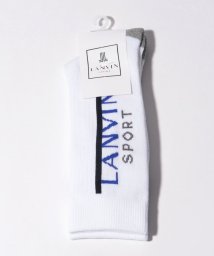 LANVIN SPORT(ランバン スポール)/ロゴデザインレギュラー丈ソックス/ホワイト