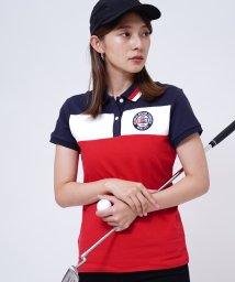 GIORDANO(ジョルダーノ)/GIORDANO/レギュラーフィットエンブレムポロシャツ（半袖）/ネイビー