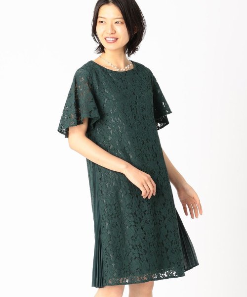 結婚式 お呼ばれ 通勤対応 ラッセルレース ワンピース コムサイズム レディス Comme Ca Ism Magaseek