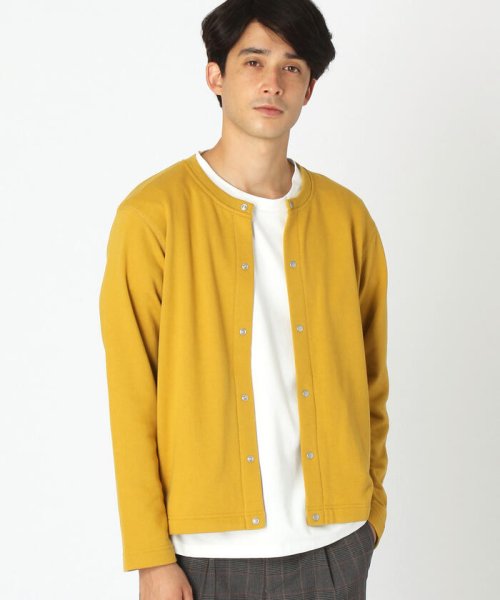 セール 裏毛 クルーネック ショート カーディガン コムサイズム メンズ Comme Ca Ism Mens Magaseek