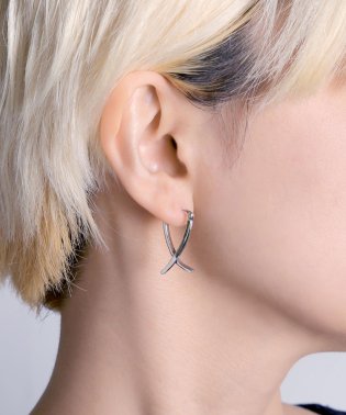 MAISON mou/【YArKA/ヤーカ】silver925 cross pole pierce[kuk]/クロスポールピアス シルバー925 /504090614