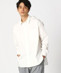 COMME CA ISM MENS(コムサイズム（メンズ）)/フードシャツ/ホワイト