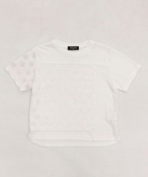 COMME CA ISM KIDS(コムサイズム（キッズ）)/籠目(かごめ)文様　Ｔシャツ/ホワイト