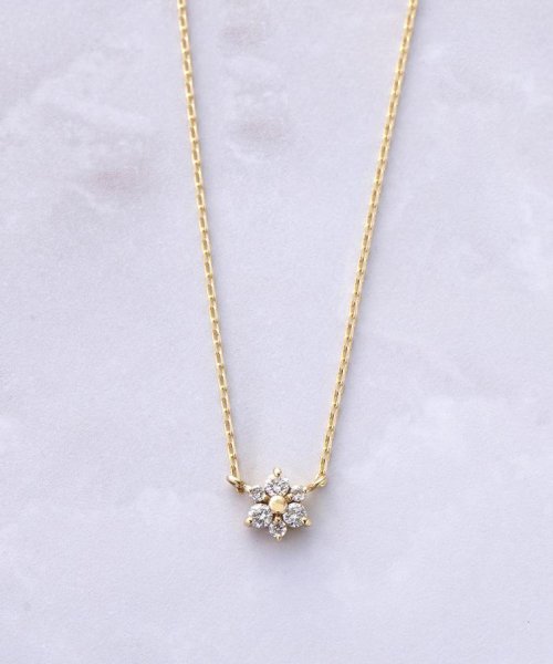 K10ダイヤモンドネックレス フラワー サマンサティアラ Samantha Tiara Magaseek