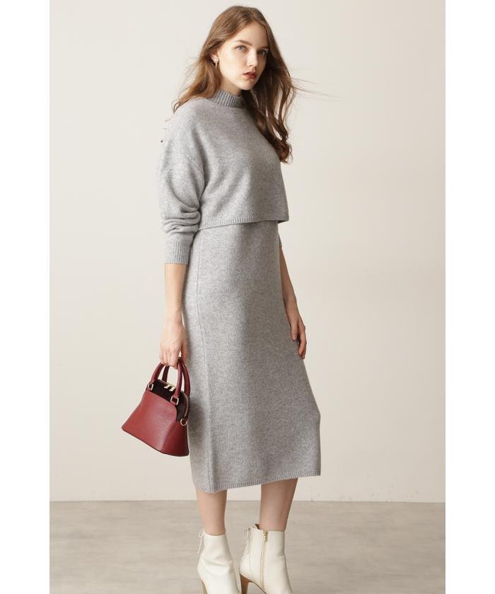 レイヤードニットワンピース ピンキー アンド ダイアン Pinky Dianne Magaseek