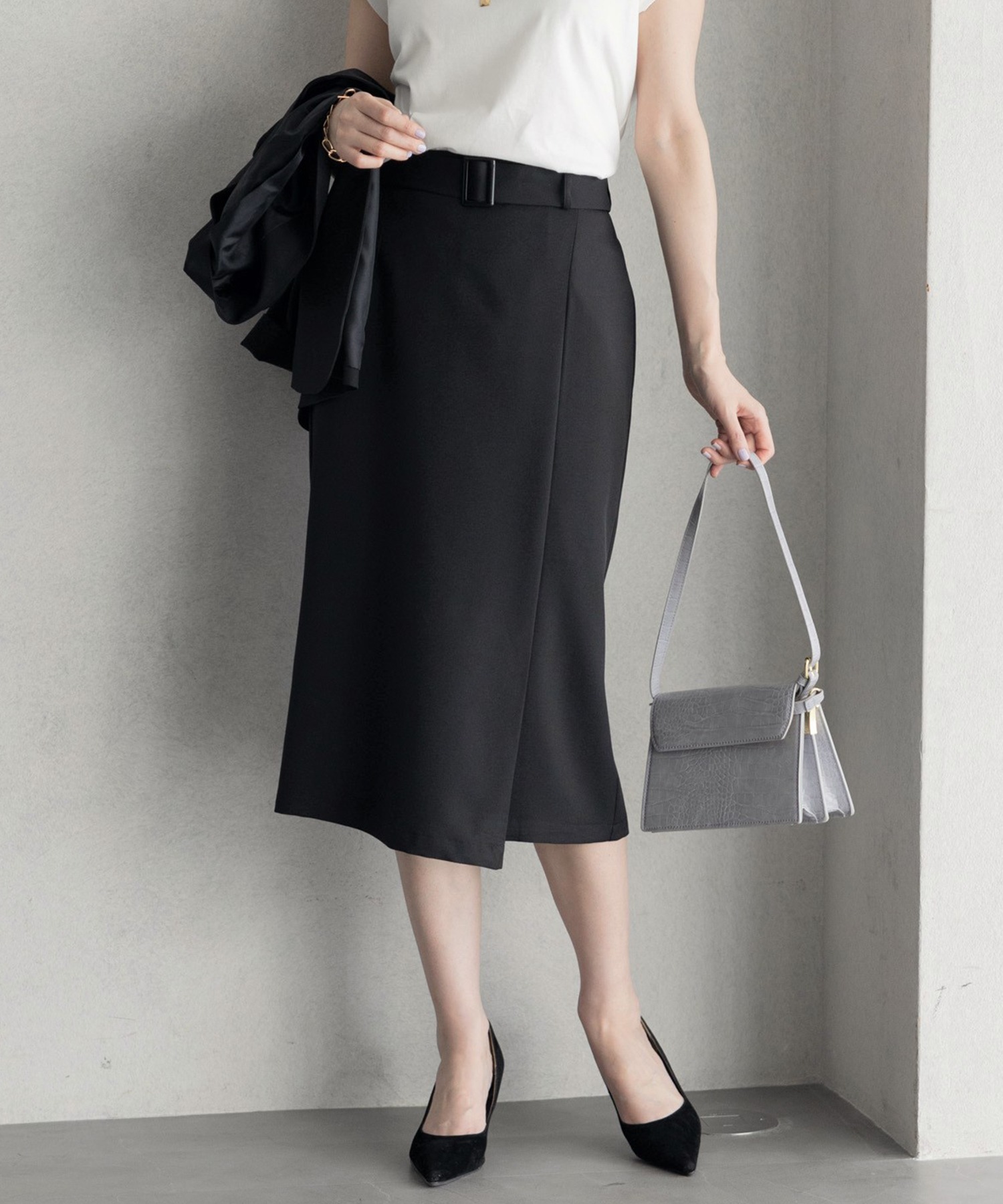 スーツスカート(ブラック・黒色)のファッション通販 - MAGASEEK