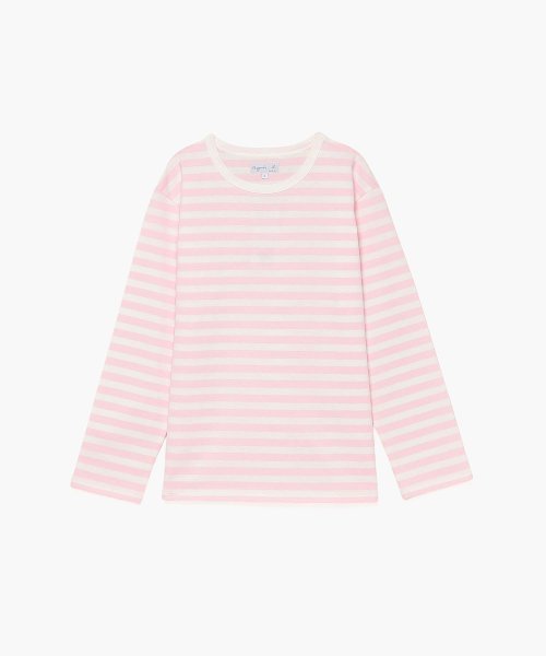 J008 Ts ボーダーtシャツ アニエスベー ファム Agnes B Femme Magaseek