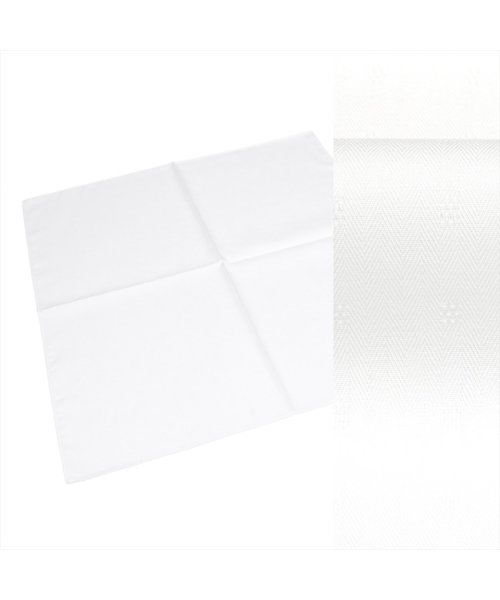 TOKYO SHIRTS(TOKYO SHIRTS)/日本製 綿100% ハンカチ 白系小紋織柄/シロ