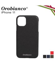 Orobianco(オロビアンコ)/オロビアンコ Orobianco iPhone11 ケース スマホ 携帯 アイフォン メンズ レディース サフィアーノ調 PU LEATHER BACK CAS/ブラック