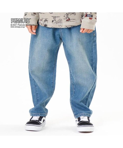 セール ゆるテーパードデニムパンツ 10分丈 10分丈 エフオーキッズ F O Kids Magaseek