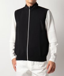 LANVIN SPORT(ランバン スポール)/【ECO】フルジップニットベスト【アウトレット】/ブラック