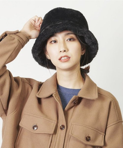 milsa(milsa)/milsa Fur Bucket Hat/ブラック