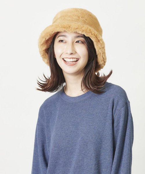 milsa(milsa)/milsa Fur Bucket Hat/キャメル