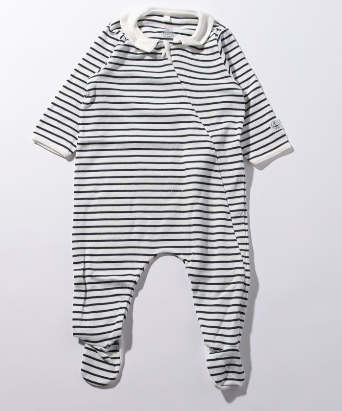 マリニエールフード付き前開き　Petit Bateau